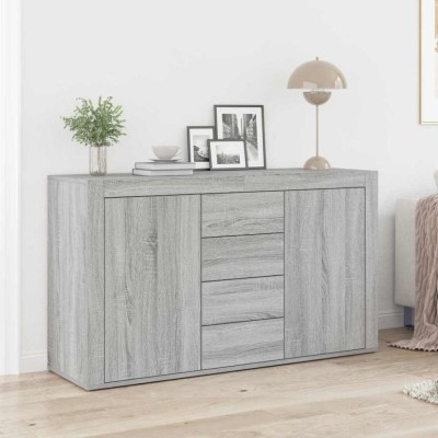 vidaXL Bufet cu sertar sonoma gri 120 x 36 x 69 cm Lemn compozit 3333861 foto