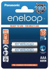 Acumulatori Panasonic Eneloop AAA R3 750mAh 2 Bucati / Set foto