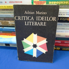 ADRIAN MARINO - CRITICA IDEILOR LITERARE , CLUJ , 1974