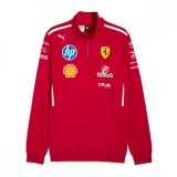 Ferrari hanorac de bărbați 1/4 Zip official Teamline Replica F1 Team 2025 - XL