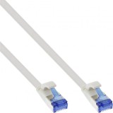 Cablu de retea RJ45 flat Cat.6A FTP LSOH TPE 15m Alb, InLine IL75715W