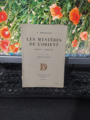 D. Merejkovsky, Les mysteres de l&amp;#039;Orient, ex libris Marcel Rosen, Paris 1927 197 foto