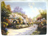 FARFURIE DECORATIVA PORTELAN DECOR THOMAS KINKADE BRADEX EDITIE LIMITATA COBBLESTONE LANE 21 CM