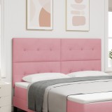 vidaXL Tăblie LED Roz 90 cm Catifea