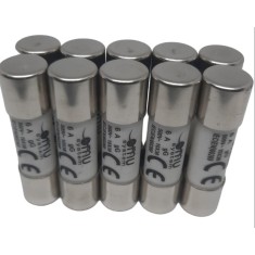 Set 10 sigurante 10x38 6A fuzibile cilindrice ceramica 500V AC gG