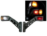 Cumpara ieftin Set 2X Lampi Gabarit Laterale LED 18.5cm 12V-24V Rosu Alb Galben Camioane Remorci