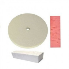 Disc perie pasla slefuit D 200 mm + pasta Alba + pasta Roz foto