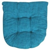 Pernă de podea &icirc;n formă de potcoavă, 45x50 cm, Petrol, CMCLASS