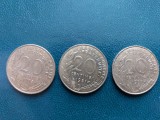 Monede 20 centimes ani 1978,1981,1997 Franta