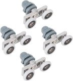 Set 4 Role Usa Glisanta Dus Jormftte, Sticla 23mm, Gri/Alb