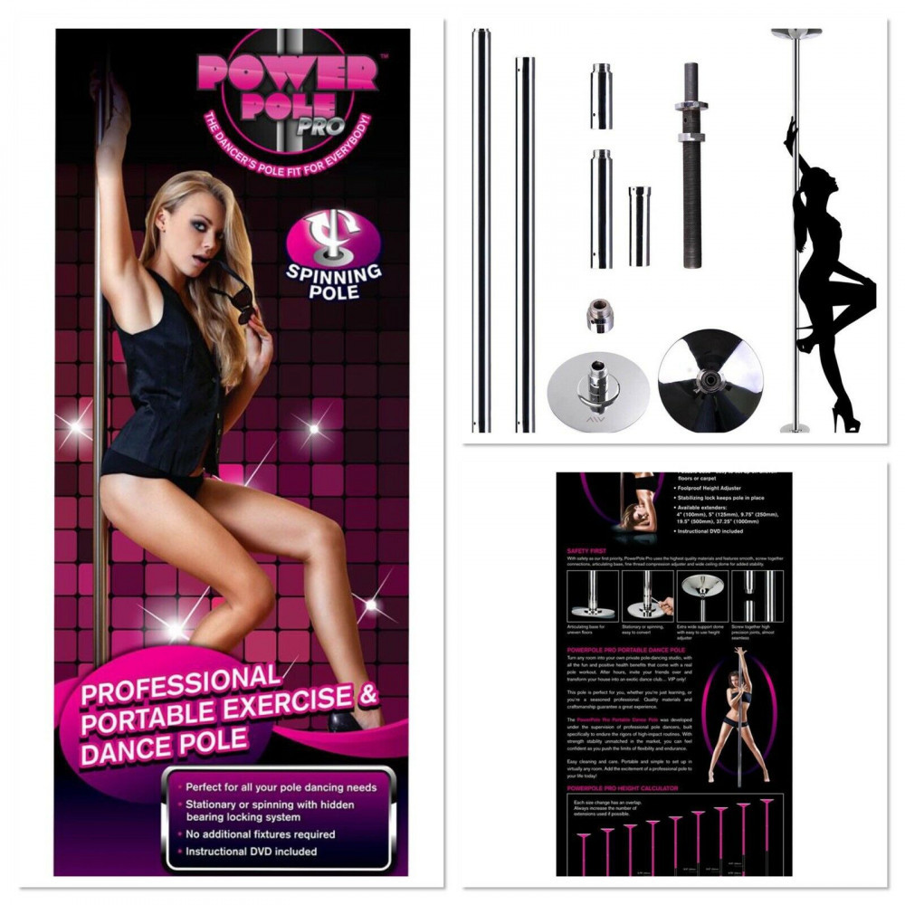 Bara Striptease, Power Pole Pro Spinning Exercise and Dance Pole | Okazii.ro