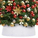 VidaXL Fustă brad de Crăciun, alb, &Oslash;65x19,5 cm
