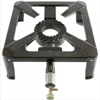 Arzator metalic pe gaz, 4 picioare, 7.5kW, 40 x 40 x 16 cm, Kemper Mega Zeus foto
