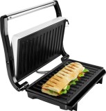 Cumpara ieftin Sandwich Maker &amp; Grill ECG S 1070 Panini, 700W, Placi Antiaderente, Termostat, Depozitare Verticala, Alb