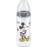 NUK First Choice Mickey Mouse biberon pentru sugari Grey 300 ml