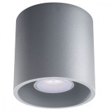 Lustră De Tavan Orbis Gri Din Aluminiu, 1 Bec Cilindric Modern De Interior