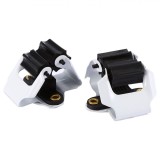 Clema Fixare Scule Perete, Set 2 Bucăți, Metal și Plastic, Alb și Negru