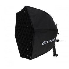 Softbox hexagonal VISICO EB-068 cu grid/ grila- 60cm foto