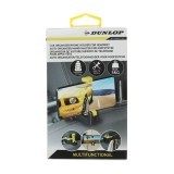 Suport Auto Tetiera Dunlop Universal Telefon/Bagaje/Haine - Prindere Click, ABS+Metal, Negru, Max 5kg