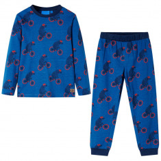 Pijamale de copii cu maneci lungi petrol 140 GartenMobel Dekor
