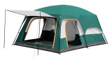 Cumpara ieftin Cort de camping &icirc;nalt, 4 persoane, cu terasă, 2 zone, 2 uși și 2 ferestre
