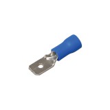 Cumpara ieftin Set 100 bucati Papuci, pini terminali pentru cablu, tata, 2 x 250, albastru