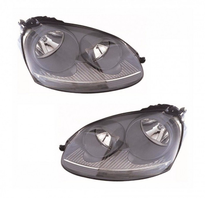 Set Faruri Dreapta + Stanga Am Volkswagen Golf 5 2003-2009 Gri 1K6941006M + 1K6941005M