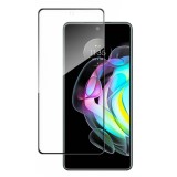 Folie sticla securizata pentru motorola edge 20 lite, profesionala iao, acopera tot ecranul, full glue cu lipire completa, 9h, 111d,htpmag, neagra