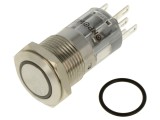 Comutator anti-vandalism SPDT, LED 24V