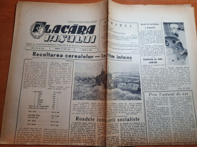 flacara iasului 18 iulie 1964-articol despre gara de nord,foto onesti foto