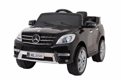 Masinuta electrica Premier Mercedes ML-350, 12V, roti cauciuc EVA, scaun piele ecologica, neagra foto