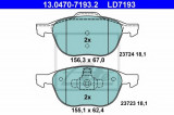 Set placute frana,frana disc VOLVO S40 II (MS) (2004 - 2016) ATE 13.0470-7193.2