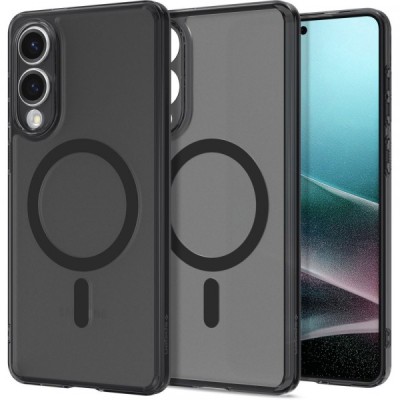 Husa MagSafe pentru Samsung Galaxy S25 Edge S937, Spigen, Ultra Hybrid, Neagra Satinata foto