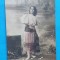 Portret de femeie - CP datata anul 1920 - corespondenta Romania