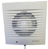 Ventilator Dospel 100mm New Generation, perete sau tavan, intrerupator pe lant sau direct la intrerupator, plasa anti insecte, 20w