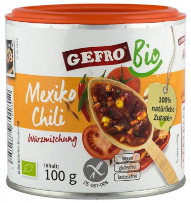 Amestec de Condimente Fara Gluten Bio Mexico Chili 100gr Gefro foto