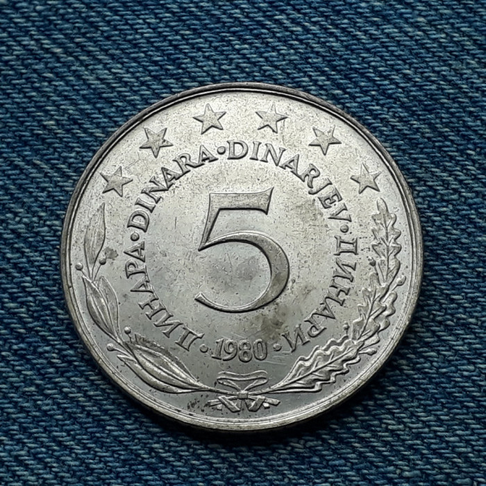 2o - 5 Dinara 1980 Iugoslavia