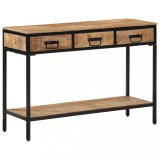 VidaXL Masă consolă, 100x35x70 cm, lemn masiv de mango brut 374077