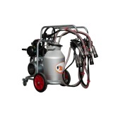 Aparat de muls vaci Melasty galvanizat, bidon aluminiu 40 litri, 2 posturi( ungere)