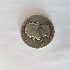 USA Quarter Dollar 1942 Argint 6 gr.