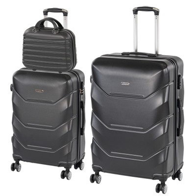 TraveLux Max X gurul&amp;oacute;s bőr&amp;ouml;nd szett fekete foto