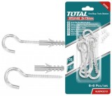 Set dibluri cu suruburi tip carlig TOTAL - 6buc