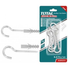 Set dibluri cu suruburi tip carlig TOTAL - 6buc