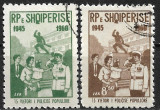 B0166 - Albania 1960 - Politia 2v.stampilate,serie completa, Stampilat