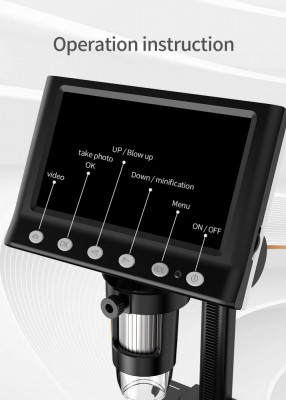 🔬🔬📺📺🔋🔋🦠Microscop cu Ecran foto