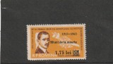 ROMANIA 1963 LP 567 50 DE ANI DE LA MOARTEA LUI A. VLAICU-SUPRATIPAR MNH, Nestampilat