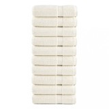VidaXL Prosoape de duș premium SOLUND 10 buc. crem 70x140 cm 600 gsm