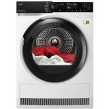 Uscator de rufe AEG TR8384CE, Pompa de caldura, 8 kg, Clasa energie B, Motor Inverter, Wi-Fi, Tehnologie AbsoluteCare+Sensidry, Alb