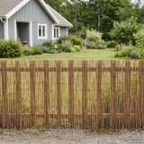 vidaXL Gard de Grădină Carbonizat 500 x 90 cm Stuf 42031265