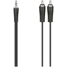 Cablu Audio Hama, stecher jack 3.5 mm - 2 x stecher RCA, stereo, 3 m foto